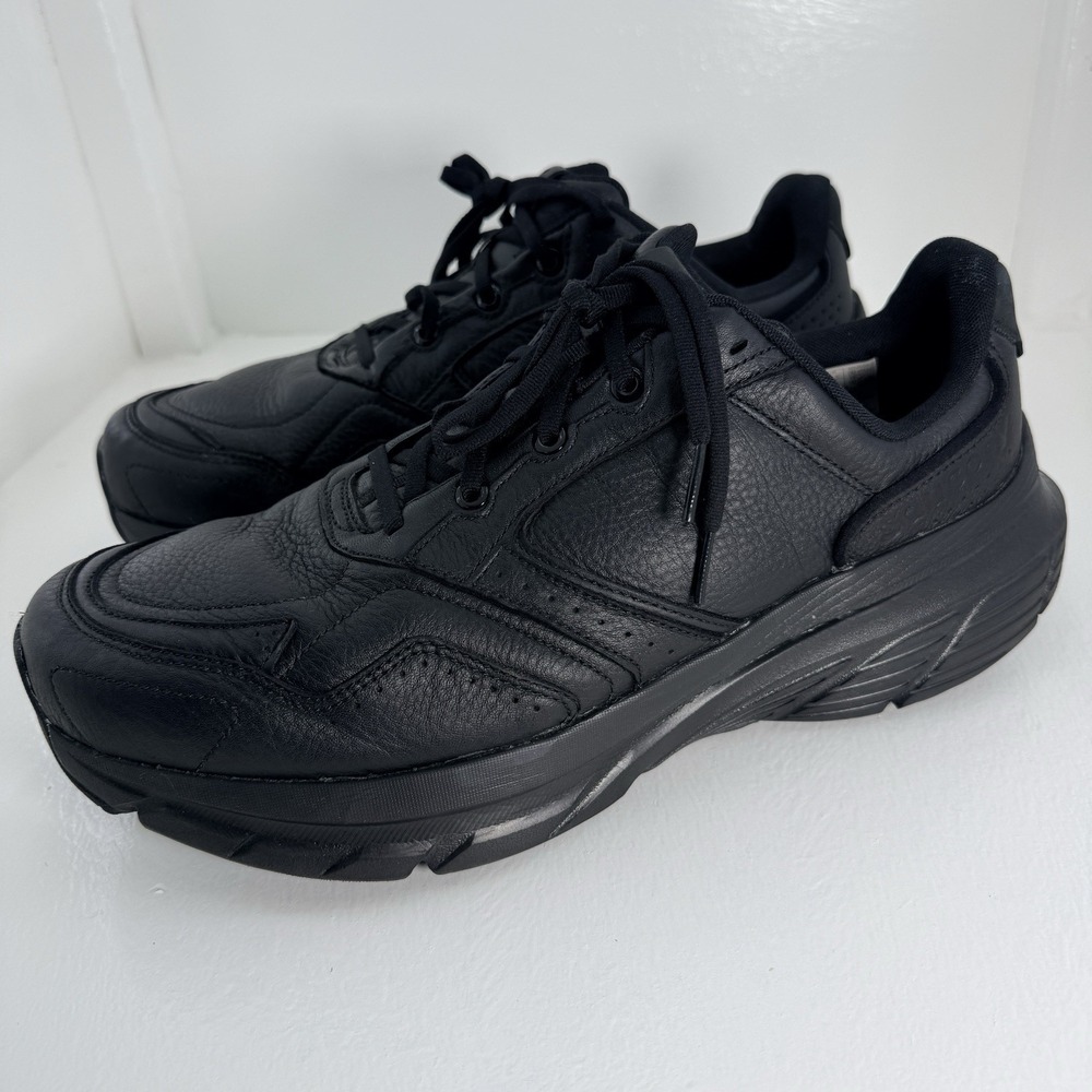 Saucony Guide Metro LE Mens 12.5 XW Extra Wide Triple Black Leather Walking Shoe